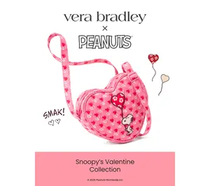 Vera Bradley Peanuts Verona Heart Crossbody Vera Bradley Peanuts Verona Heart Crossbody