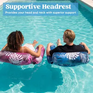 Inflatable pool float for adults, floating lounge chair, thickened inflatable foam pool stick for adults, party summer water/beach/lake recreational floating chair