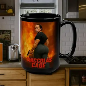 Thiccolas Cage Ceramic  Coffee Mug 11oz And 15oz Gift for Loved Ones