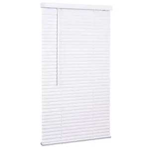 212 MAIN Cordless Lift Vertical Section Vinyl Blinds, 26 x 72 in. White Long Length Room Decor Blinds for Baby Spaces, Long Length Blinds