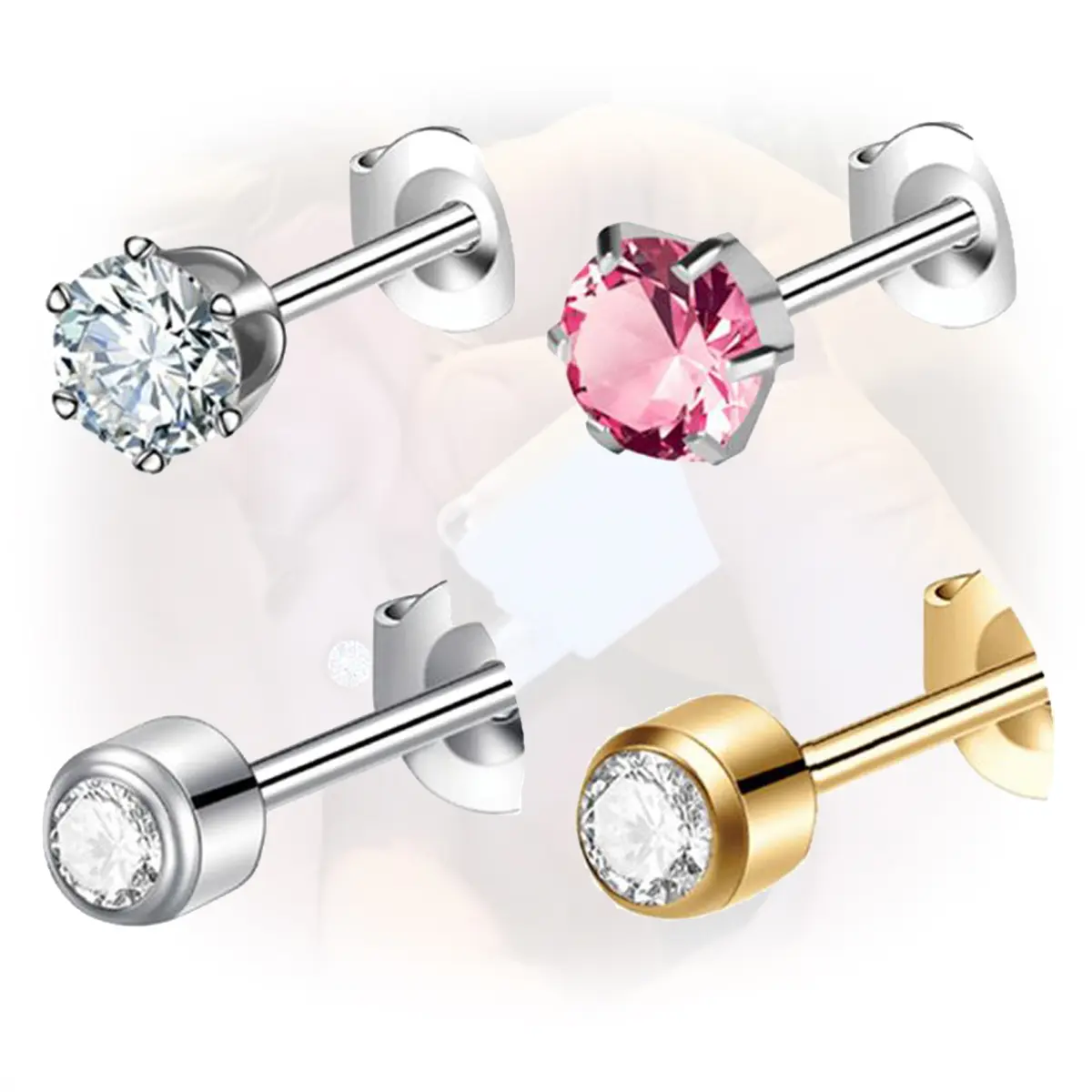 Stainless Steel Rhinestone Earrings, Sparkling Ear Jewelry with Bling Effect, Fashion Ear Accessories for Women – Ideal for Party & Daily Wear, Perfect Gifts for Women, Studs, Stud Earrings Jewelry, Hypoallergenic Earrings, Gifts For Adulting Women