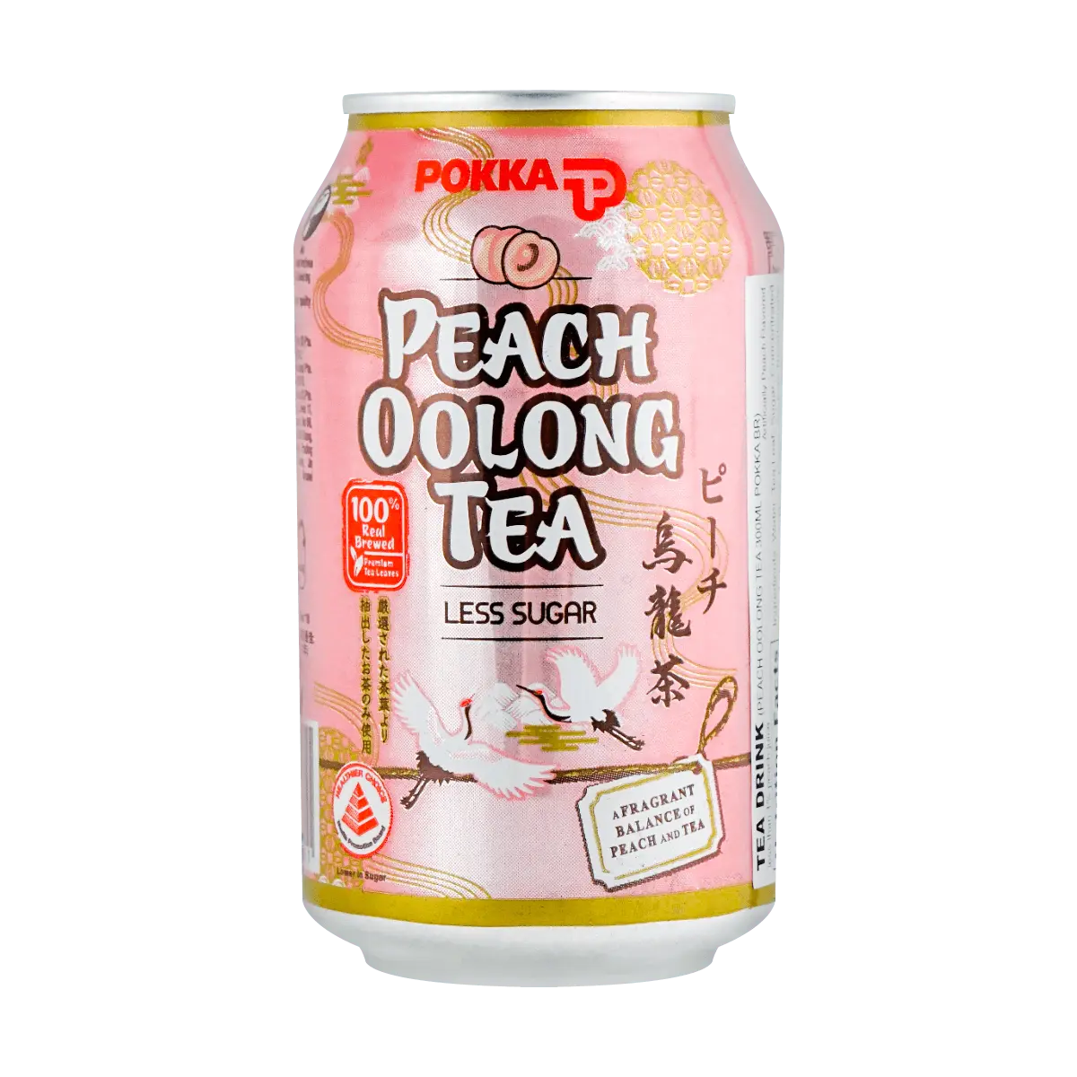 POKKA Singapore Peach Oolong Tea Drink 300ml - Refreshing Fruity Blend