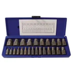 212 MAIN 25-Piece Hex Head Multi-Spline Extractor Tool Set (HAN53227) – Aggressive Grip, High Torque, Assorted Sizes, Included Screwdriver Bits, DIY Specialty Tool