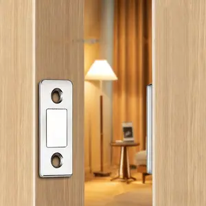 Cabinet Magnetic Catch without Punching, Strong Adhesive, No Drilling, Heavy Duty, Silent Close, Versatile for Cabinets, Drawers, Windows, Closets, Cupboards, Sliding Doors