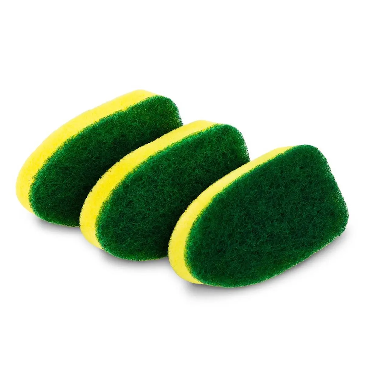 212 MAIN General Purpose Dishwash Refill (Pack of 3) - #1372 Fit, Gentle Cleaner, Easy Flow Through Sponge, Fits into Corners, Compatible with Sponges/Scrubber Refills/Scouring Pads for Home Cleaning, Refill Sponge