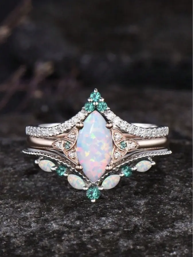 3PCS Ring Set for Women | Elegant Stackable Jewelry Collection