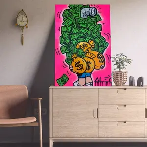 Alec-Monopolys Richie Money Scope Poster Decorative Painting Canvas Wall Art Living Room Posters Bedroom Painting