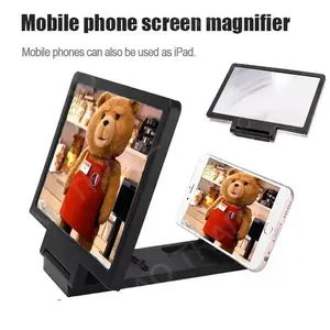NEW 3D Screen Amplifier Mobile Phone HD Screen Video Glass Stand Magnifier Enlarged Screen Phone Stand Bracket