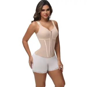 Women Corset Vest With Built-in Bra Tummy Control Waist Shaper