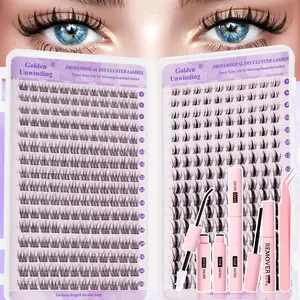 D Curl DIY False Eyelashes, Beginner-Friendly, Dense and Voluminous, Long-Lasting, Perfect for Daily Use, Weddings, Travel, Parties