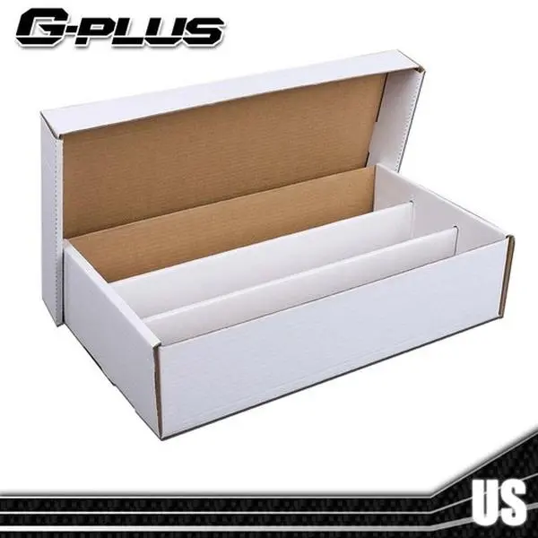 3200 Count Corrugated Cardboard Trading Card Baseball Coin Slab Storage Box 4row Upgraded Version G-PLUS 3200 Count Corrugated Cardboard Trading Card Baseball Coin Slab Storage Box 4row Upgraded Version G-PLUS