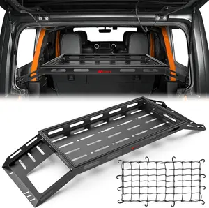 Nilight Interior Storage Rear Trunk Cargo Rack Basket Tray Interior Storage Luggage Carrier for 2007-2024 Wrangler JK JKU & JL JLU Unlimited 4-Door Hardtops Vehicle Automotive  dealsforyoudays
