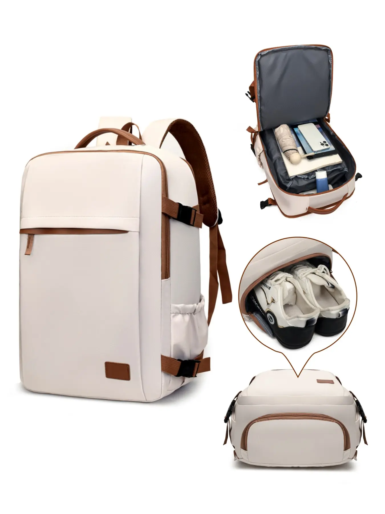 Large capacity, lightweight, organized backpack, casual travel backpack, multi-compartment design, suitable for airline cabin bags, multi-functional backpack carried by hand or back, must-have for men & women, Traveler essentials backpack