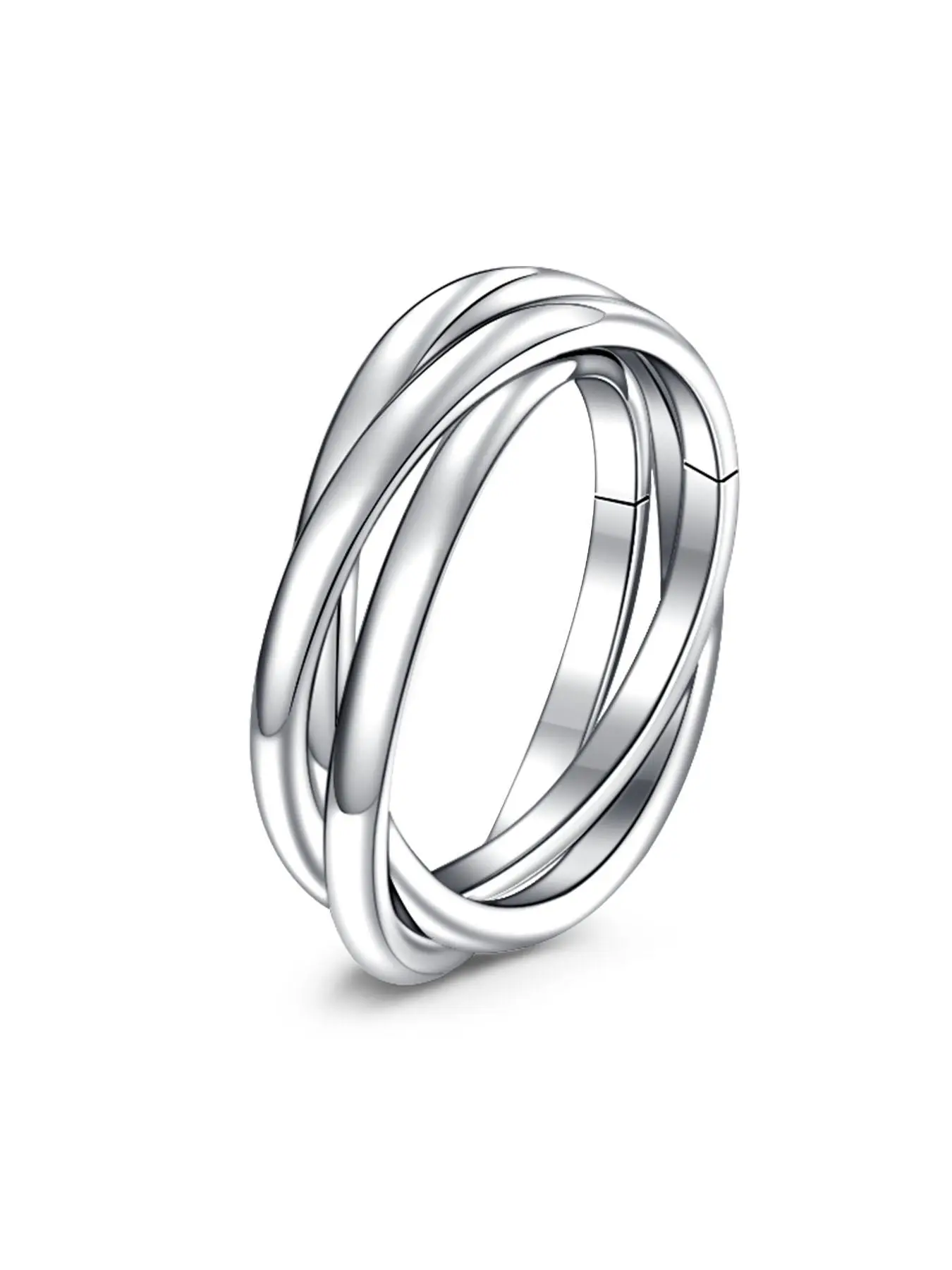 Fashion Criss Cross Design Promise Ring Statement Ring, Beautiful Rings Stainless Steel Anxiety Rings Jewelry, Engagement Wedding Band Anniversary Holiday Gift for Women Men Girlfriend Couples