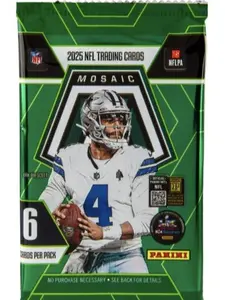 NFL Panini Mosaic Football 2025 Blaster Pack - 6 Cards Per Pack