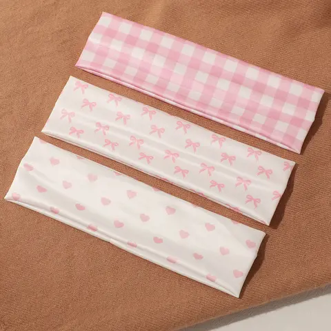 Women's Printed Sports Headbands, Sweat-Wicking Running Towels, Fitness Hair Bands, Workout Headband, Sporty Style, Elastic Headband, Sweat Absorbing Headband, All Seasons
