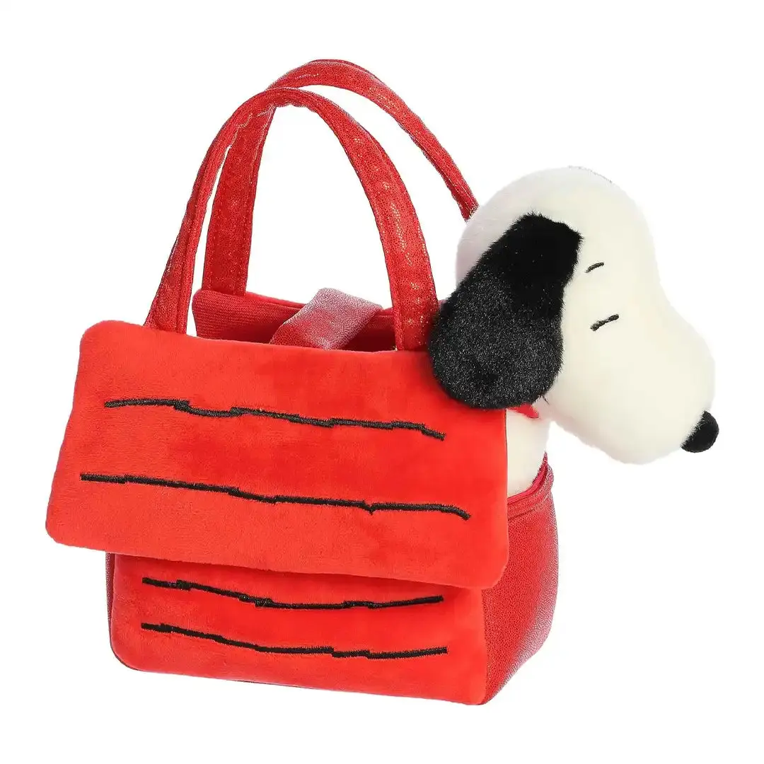 Aurora 8" Snoopy's House Stuffed Toy, Adorable Animal Shaped Plush Toy, Toddler Gifts, Whimsical Character Plush Collectible, Animal Shaped Plush Toys