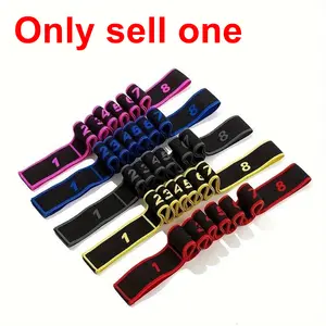 A multi-band yoga stretch band, 8-band elastic band, digital band, Latin dance elastic band, stretching yoga training for shaping and correcting postures, men's and women's home fitness exercise dance band, elastic stretch band, Durable Stretching Band