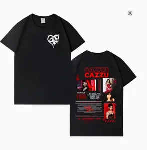 Singer Cazzu Album Tour Fashion Tee Shirts Men Women T-shirt Gothic Cotton Cozy High Quality Unisex Casual T Shirt Streetwear MEDIA 996 BEG