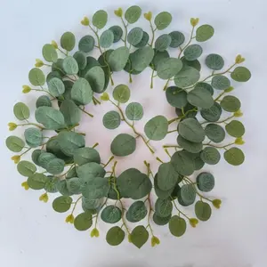 400pcs Eucalyptus Leaves with Stems, Artificial Greenery, Plastic Simulation Leaves for Home Decor, Table Decoration, Wedding, Universal Setting