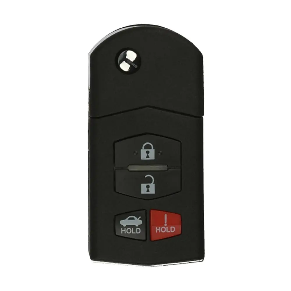 Aftermarket 4-Button 315MHz Flip Key Fob, Car Key Accessory with Lock Button for 2008 Mazda MX5 Miata, FCC# BGBX1T478SKE12501