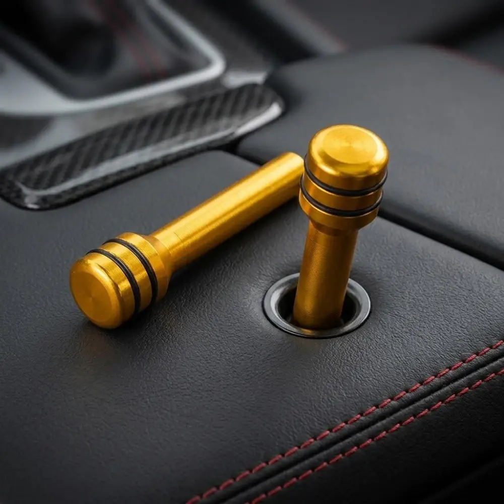 Aluminum Car Interior Door Lock Knob Cover for Gm trucks, Durable Anti-Slip Rotator Cap for Front & Rear Doors, Vehicle Maintenance Accessory, Car Accessories