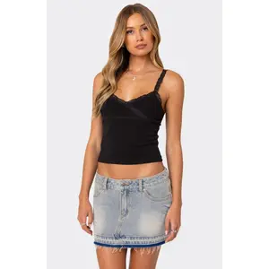 Amilia Lace Trim Tank Top