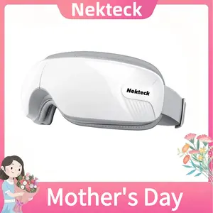Nekteck mothersdaygift Eye Massager with Heat & Bluetooth Music, Comfort Eye Mask for Relaxation, 5 Massage Modes, 15 mins Auto-Off, Ideal Gift for Men & Women,Christmas 's Day Present