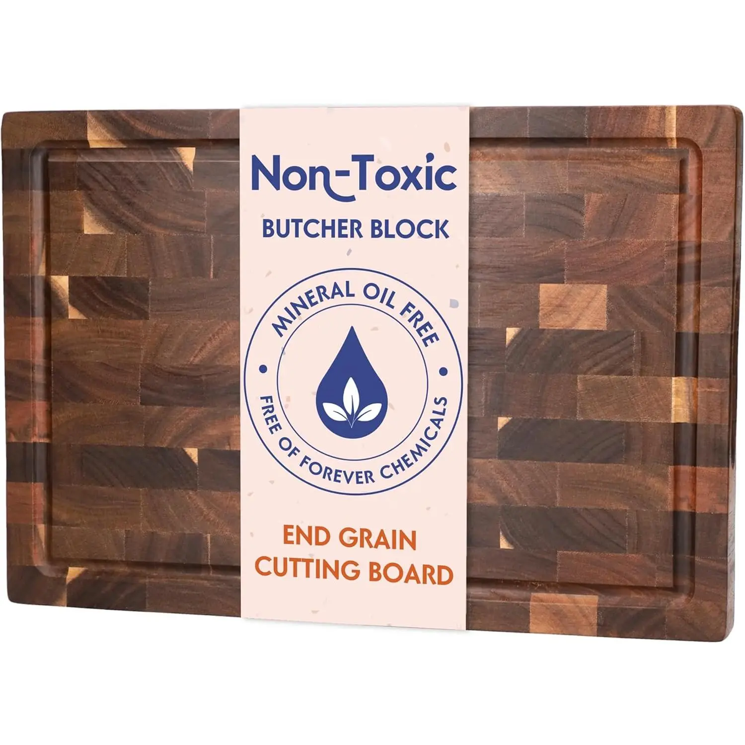 Large End Grain Acacia Cutting Board