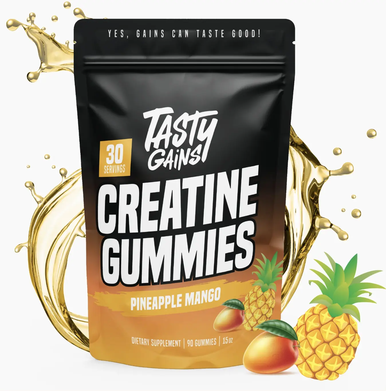 Tasty gains Creatine Gummies - Pineapple