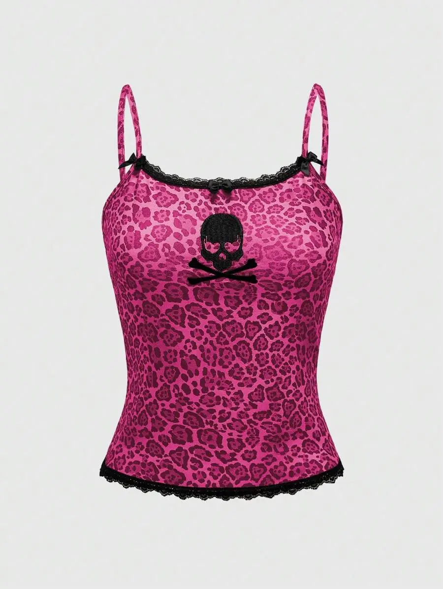 leopard print tank top y2k - TikTok Shop
