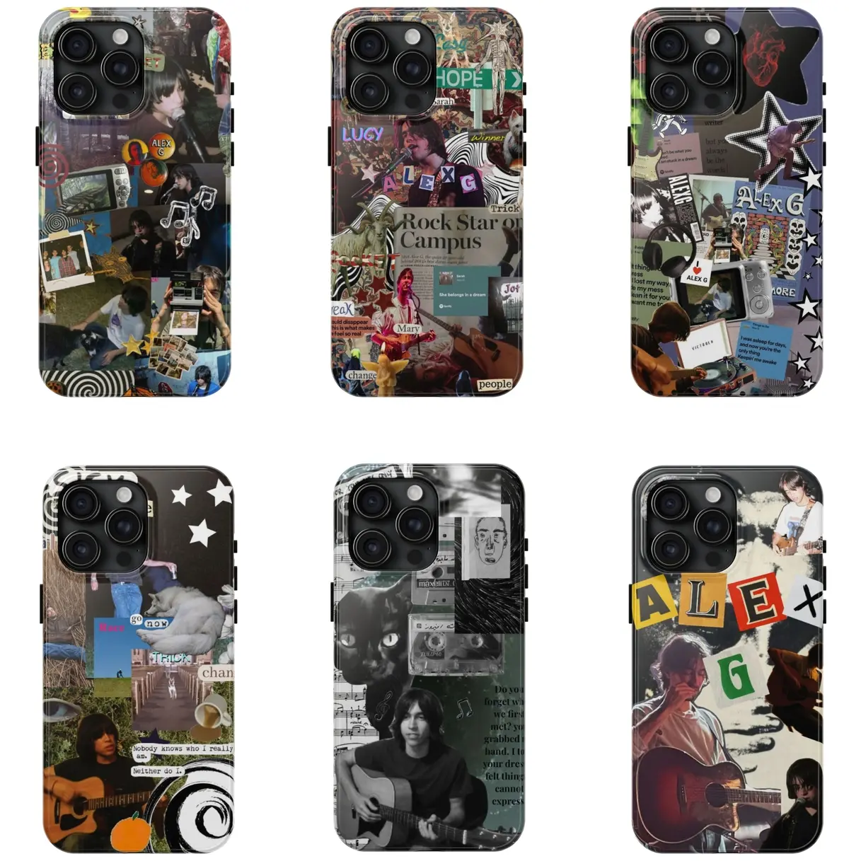 Alex G North American Tour 2025 Phone Case for iPhone 16 15 14 13 12 Pro Max, 16e, 15 14 Plus, iPhone 13 12 Mini, X XS XR SE, iPhone 11, 8 Cover and LHJ