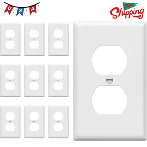 Duplex Wall Plates Kit, Electrical Outlet Covers, Standard Size 1-Gang 4.50" x 2.76"