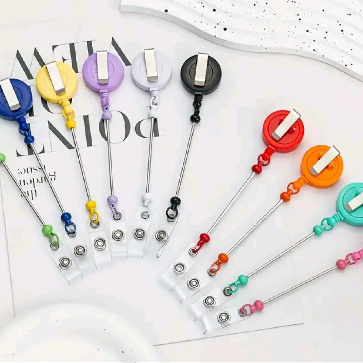 beadable badge reals x1 each sold individually.  many colors available to choose from.  plastic and metal.