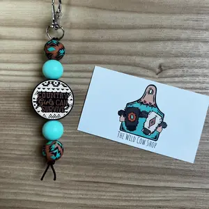 Country Girls can Survive Aqua keychain