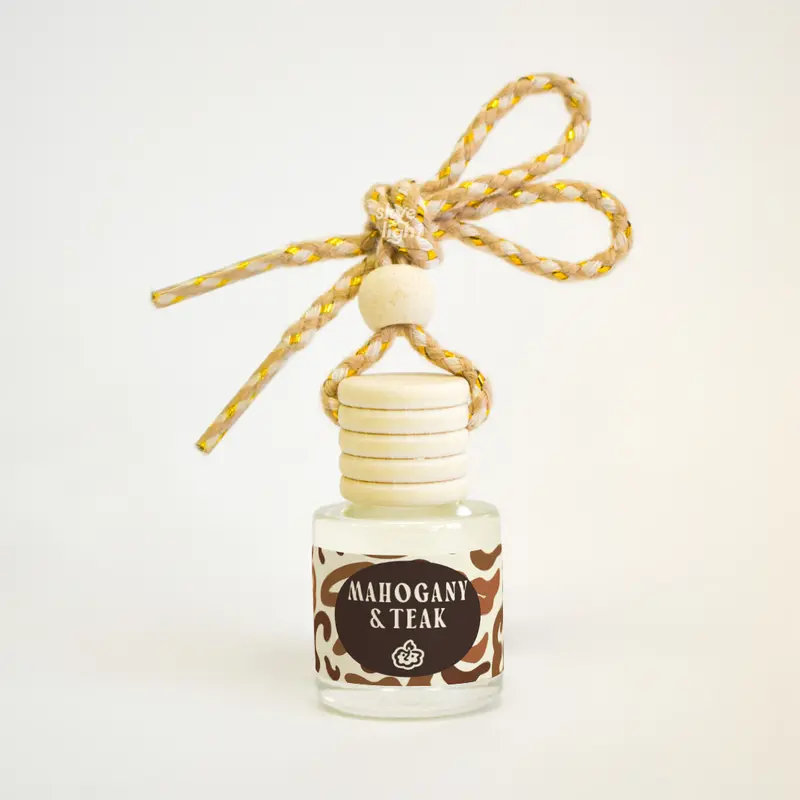 Mahogany + Teak Car Freshener | Mahogany Earthy Scent Car Freshener