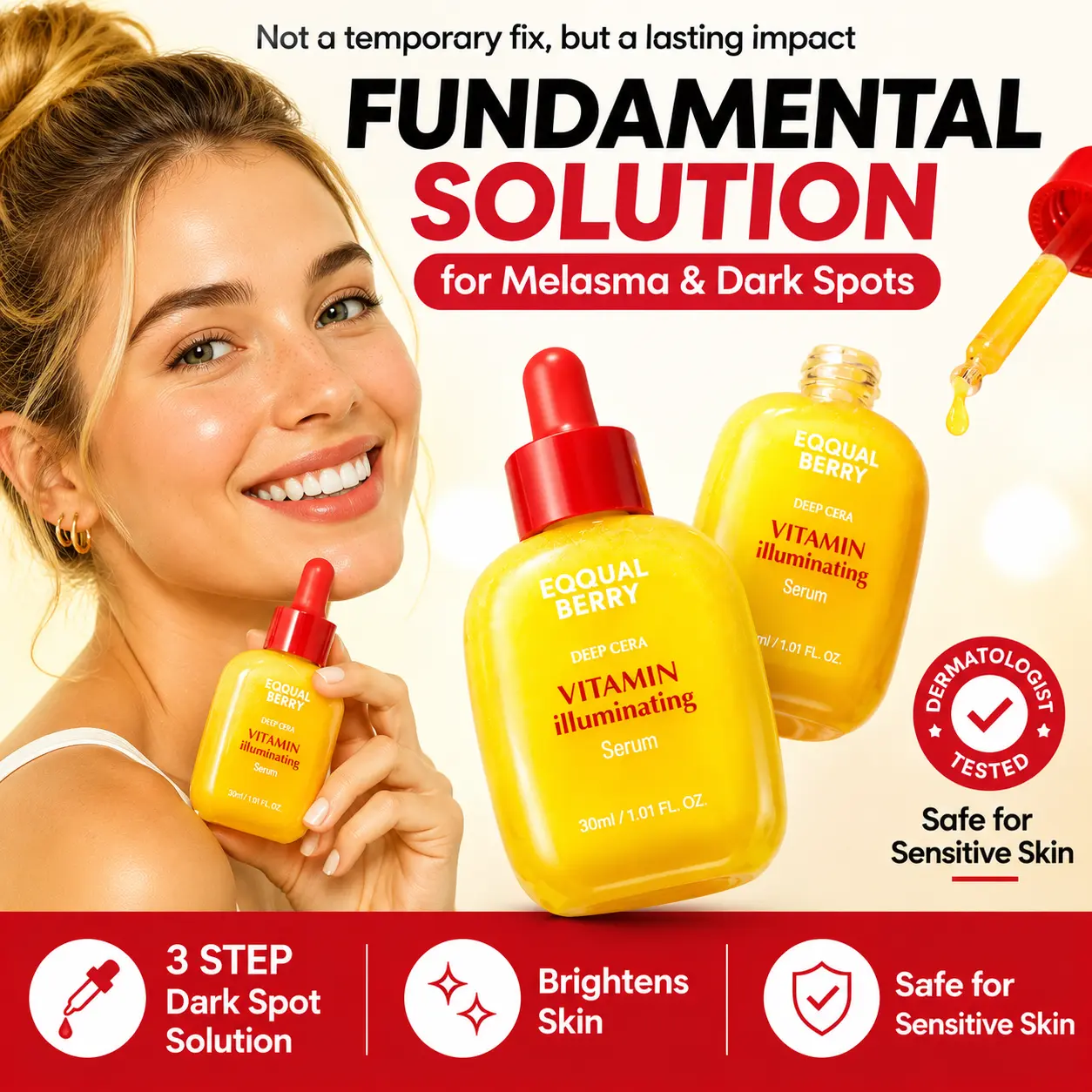 Vitamin Illuminating Serum – Brightening Vitamin C Serum With Niacinamide| Strengthens Skin Barrier| Hydrates Using Ceramide And Hyaluronic Acid, 1.01oz / 30ml