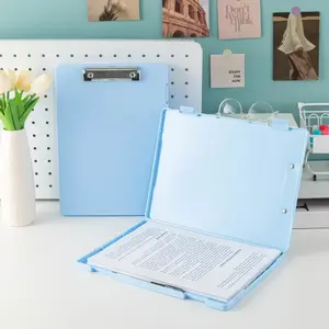 Blue Accordion File Folder Organizer Box – Expandable Desktop Storage Holder for Documents, Letters, and Papers, Durable Corrugated Board, Space-Saving Office Supplies
