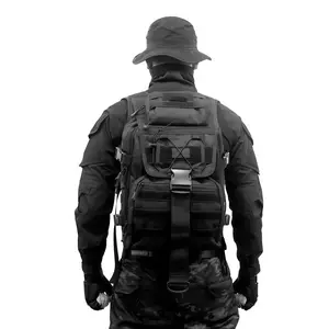 Military TacticalX7 Backpack Large 3 Day Assault Pack 35L Molle Bag for Men Waterproof High-Density Fabric with USA Flag Patch Versatile Multi-Compartment Design for Hiking Daypacks, Gym Sports Bag, Travel, Fishing Tactical Assault Backpack
