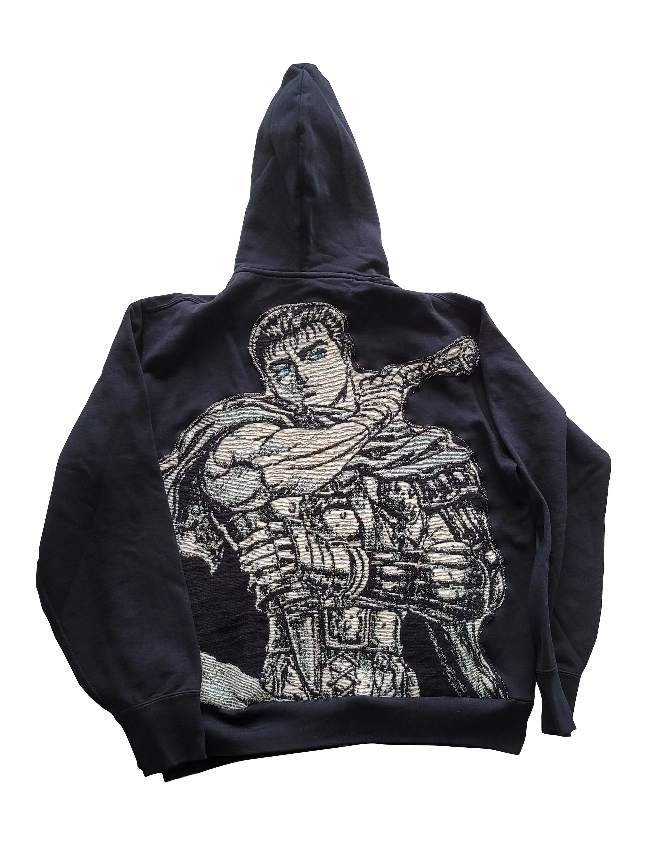 Lagarme Tapestry Hoodie, Anime gym hoodie, berserk anime sweater, tapestry hoodie, handmade anime gift, Casual Fashion Menswear Streetwear