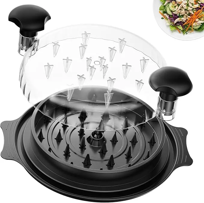 Manual Chicken Shredder & Meat Chopper Kitchen Tool with Gripped Handles, Sturdy Non-Slip Base for Chicken, Pork, Beef, Family Dinners, Busy Meal Preparation