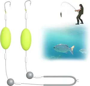 (3pcs) Double-Hook Reverse Bottom Rig 2025 Anti-Tangle Free Floating Fishing Lures for Freshwater & Saltwater Snag Resistant Swimming Bait DealsforYoursdays crank tuna tackle