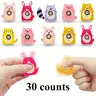 30 Random Mini Animal Fidget Spinners, Various Colors and Shapes, Perfect Gift for Boys and Girls, Classroom Rewards, Christmas and Halloween Gifts, Anxiety Fidgets, Stress Relief Fidgets, Lightweight Spinner, Stress Reliever