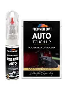 PRECISION COAT Compatible With 2011 Jeep Inferno Red (PEL) Factory Matched High Gloss Single Stage Gloss Paint Pen Brush- Touch Up Paint Kit With Polishing Compound MADE IN USA
