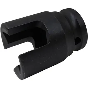 1/2-Inch Drive Multi-Purpose Lineman Socket, Fits 3/4" 4-Point Square Nuts, with 9/16" Slot for Eye Bolt/J-hooks/Hot-line Clamps/Grounding-Clamps, Heat Treated Cr-V Alloy Steel
