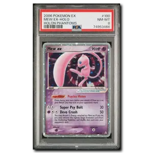 PSA 8 Mew Ex Holon Phantoms Holo