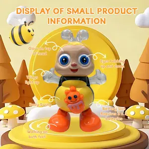 Electric Dancing Bee Toy for Kids, Interactive Sensory Musical Light-Up Toy, Includes 3 AA Batteries, Fun Educational Gift for Children
