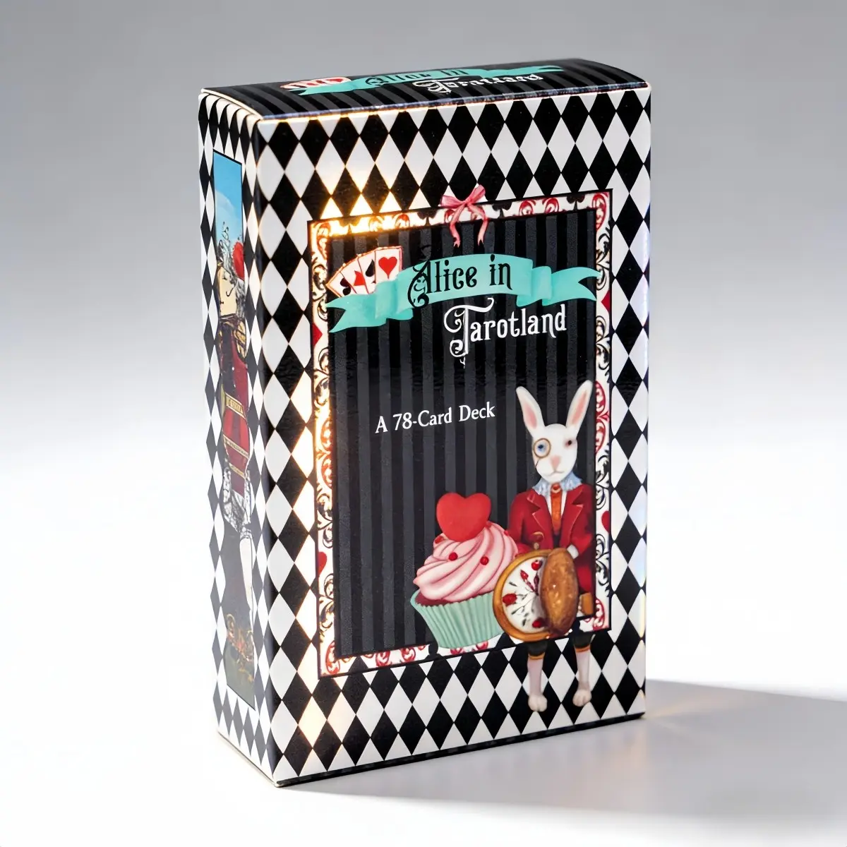 Alice in Wonderland Tarot Cards, Tarot Card Decks, Tarot Card Set, 78 Portable Divination Cards, Predict Fate, Spiritual Guidance, Holiday Gift for Ages 14+