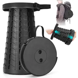 Collapsible Stool Folding Chair Upgraded Portable Chair with 400lbs Load Capacity Fish Scale Structure for Camping Fishing Hiking Gifts for Fisherman Black Stock Up On Specials Stockpile VALUE Pack TikTokShopBlackFriday Christmas Gift