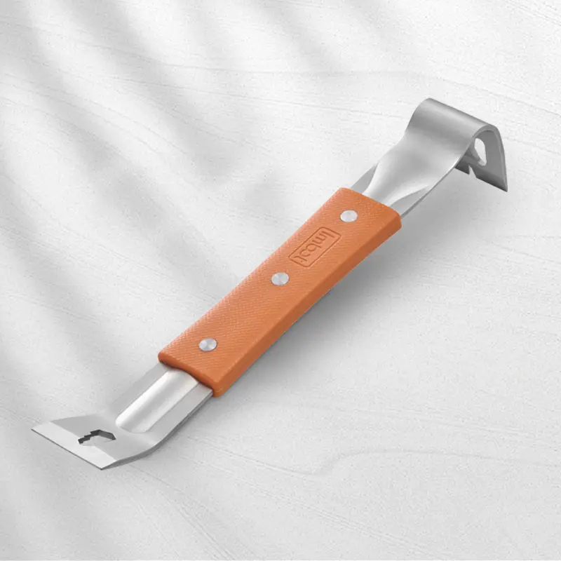 IMBOT Multi-Functional Crowbar Hand Tool - Premium Stainless Steel Woodworking Tool with Built-In Nail Puller, Scraper Edge, Durable Rust-Resistant Construction for Door Installation, Timber Framing, DIY Pros, Hand Tools